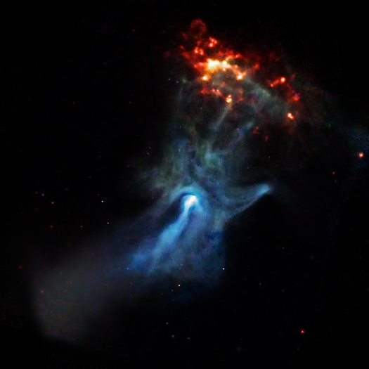 X-ray image of a pulsar